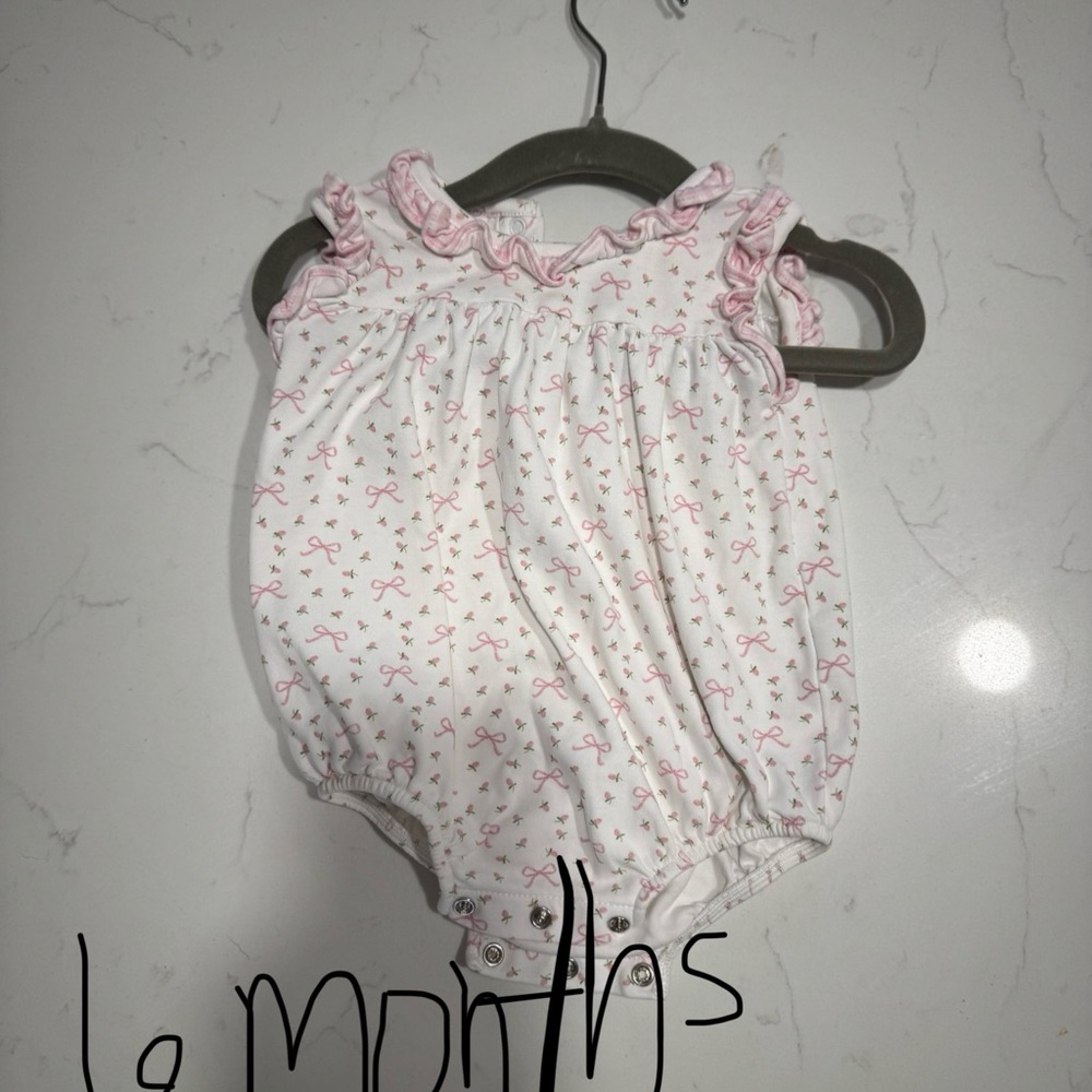 Pink Ruffled Baby Romper